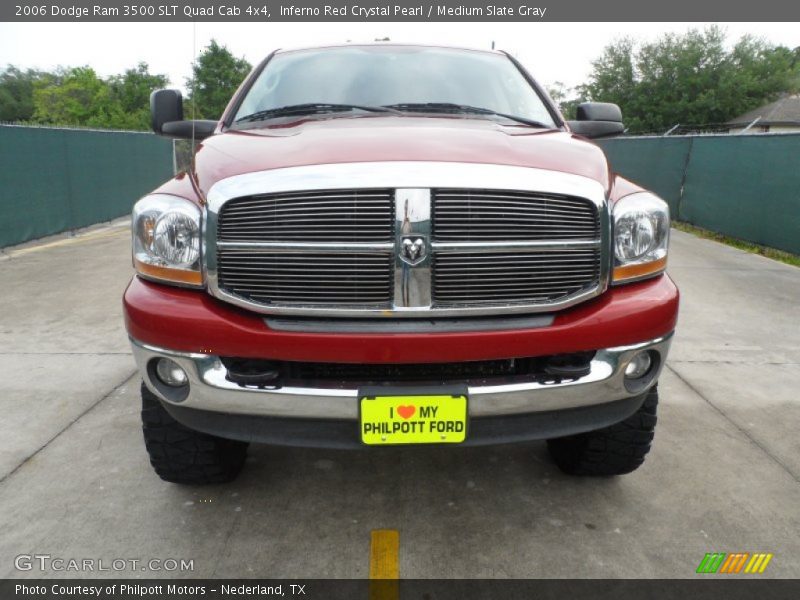 Inferno Red Crystal Pearl / Medium Slate Gray 2006 Dodge Ram 3500 SLT Quad Cab 4x4