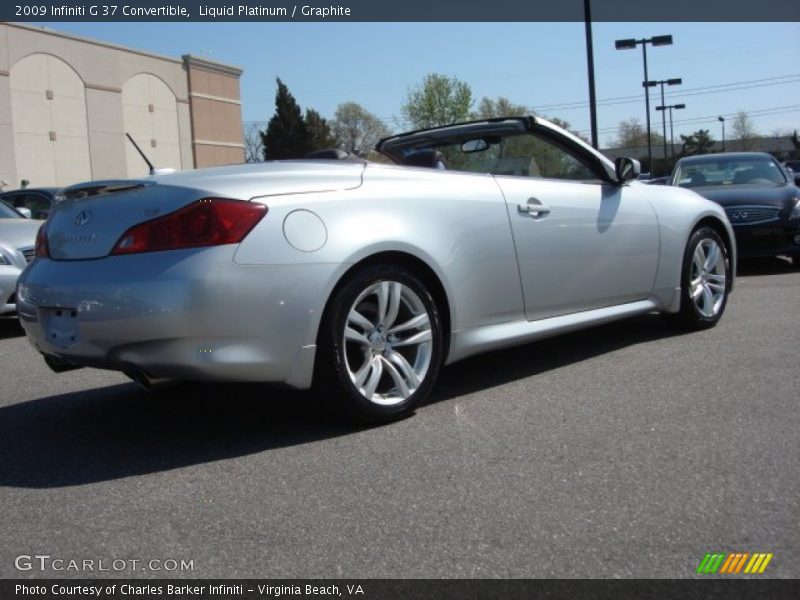 Liquid Platinum / Graphite 2009 Infiniti G 37 Convertible