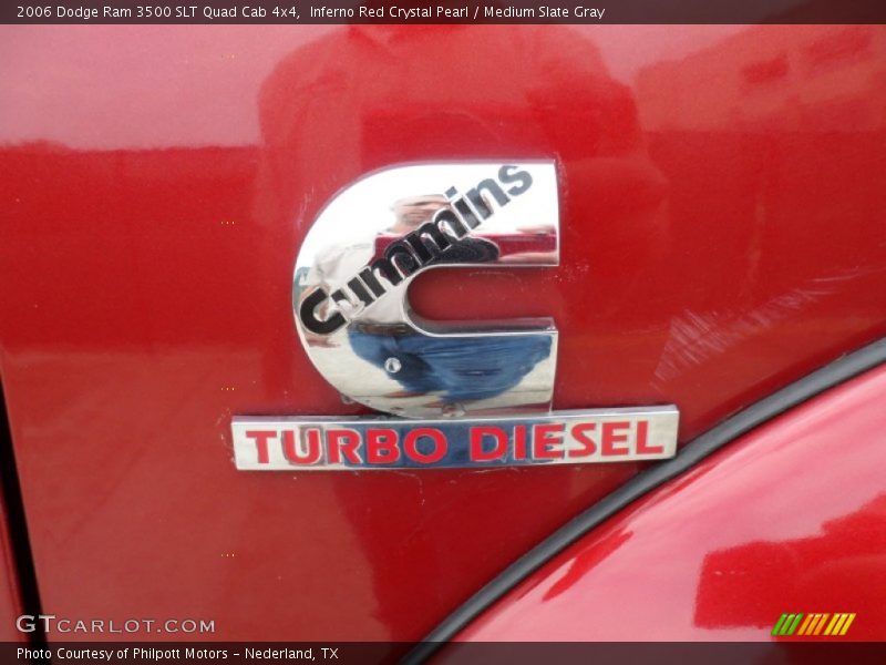 Inferno Red Crystal Pearl / Medium Slate Gray 2006 Dodge Ram 3500 SLT Quad Cab 4x4