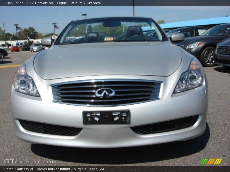 Liquid Platinum / Graphite 2009 Infiniti G 37 Convertible