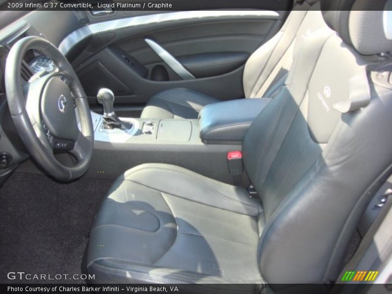 Liquid Platinum / Graphite 2009 Infiniti G 37 Convertible