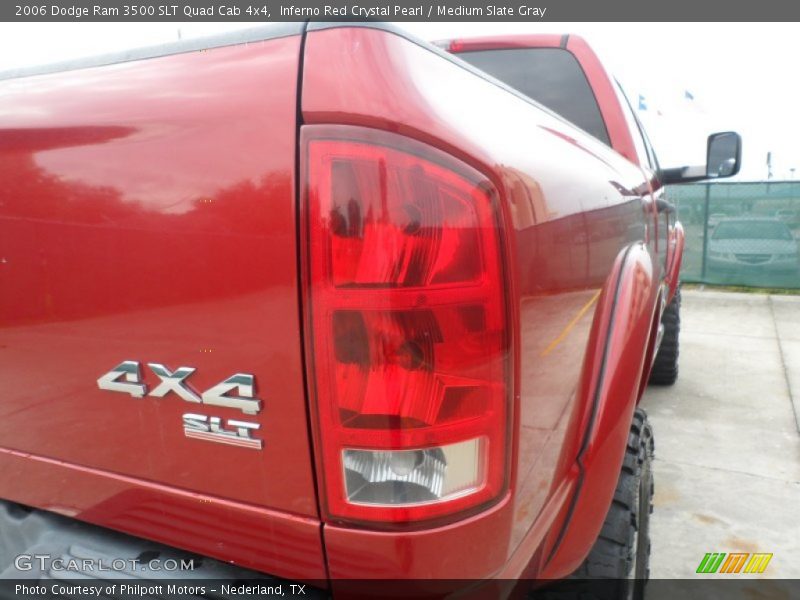 Inferno Red Crystal Pearl / Medium Slate Gray 2006 Dodge Ram 3500 SLT Quad Cab 4x4