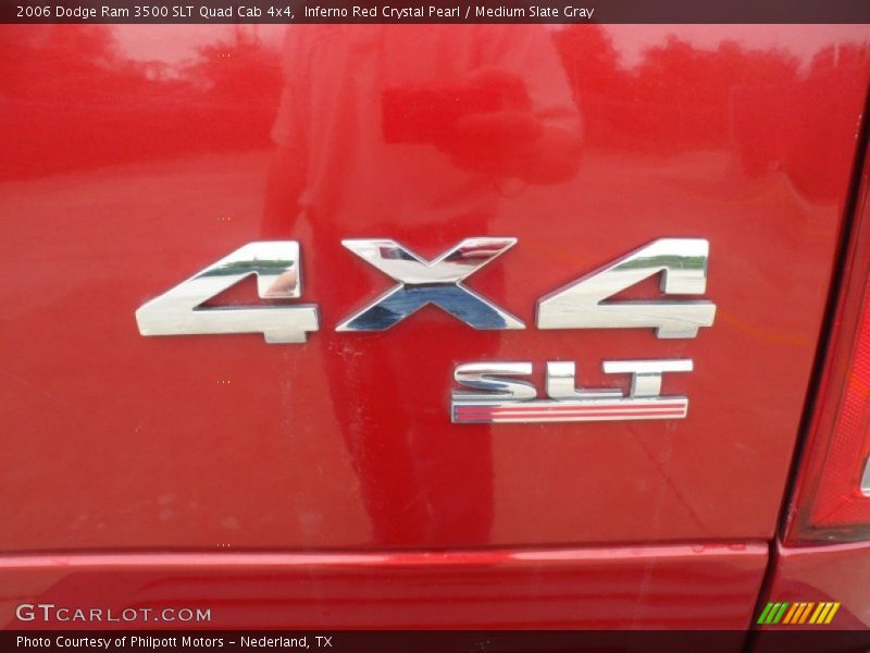 Inferno Red Crystal Pearl / Medium Slate Gray 2006 Dodge Ram 3500 SLT Quad Cab 4x4