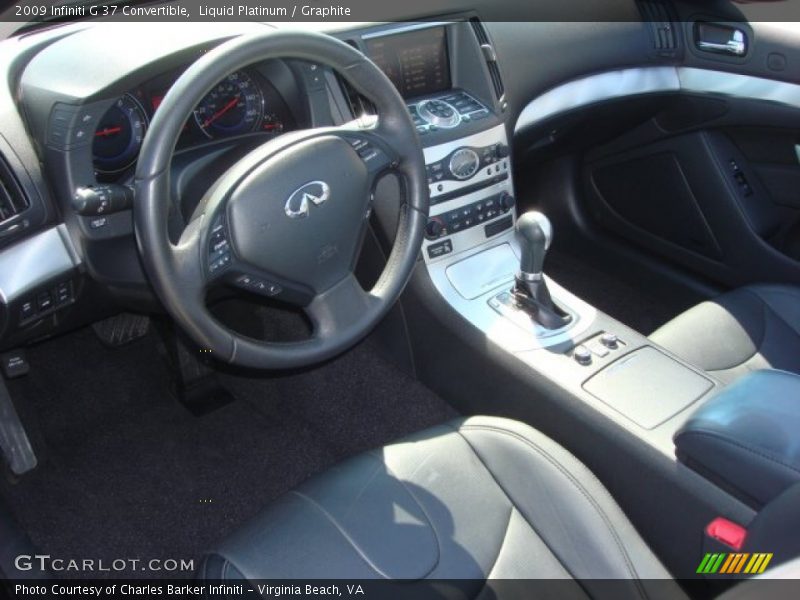 Liquid Platinum / Graphite 2009 Infiniti G 37 Convertible