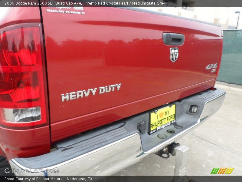 Inferno Red Crystal Pearl / Medium Slate Gray 2006 Dodge Ram 3500 SLT Quad Cab 4x4
