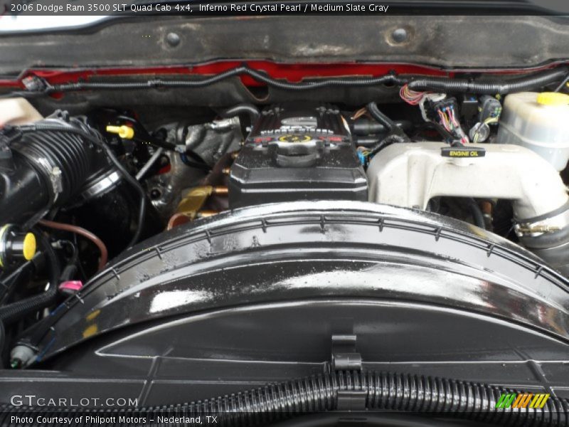 Inferno Red Crystal Pearl / Medium Slate Gray 2006 Dodge Ram 3500 SLT Quad Cab 4x4
