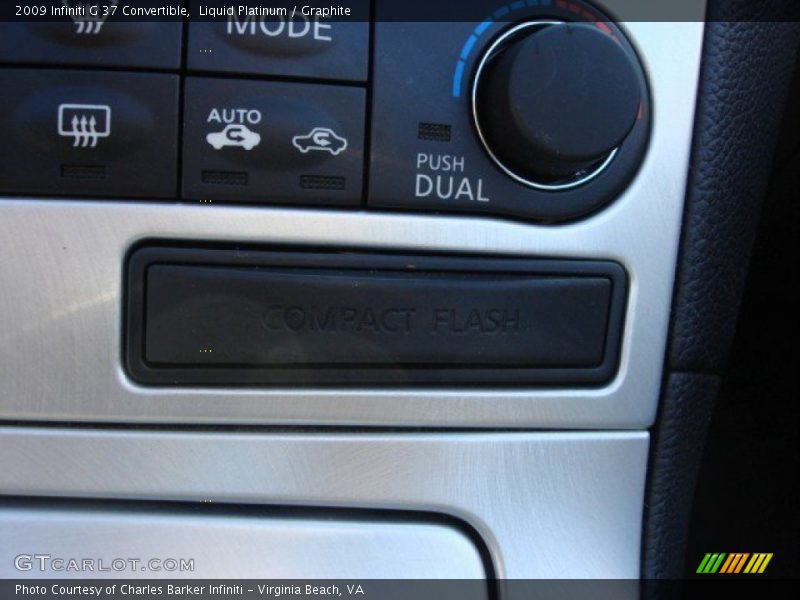 Liquid Platinum / Graphite 2009 Infiniti G 37 Convertible