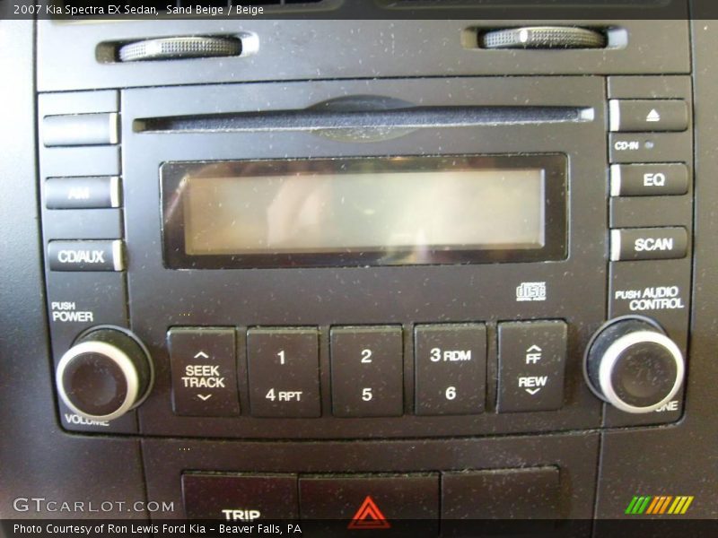 Sand Beige / Beige 2007 Kia Spectra EX Sedan