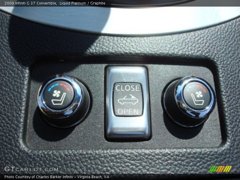 Liquid Platinum / Graphite 2009 Infiniti G 37 Convertible