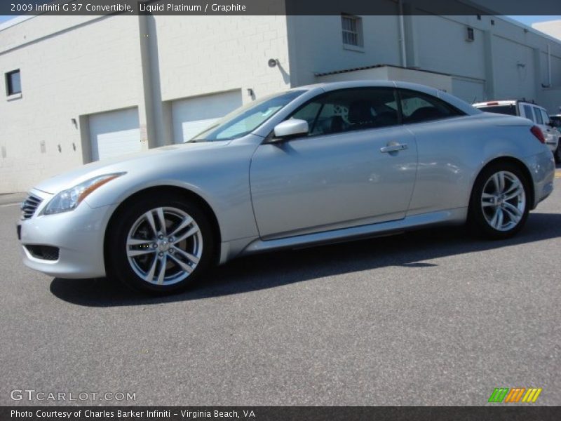 Liquid Platinum / Graphite 2009 Infiniti G 37 Convertible