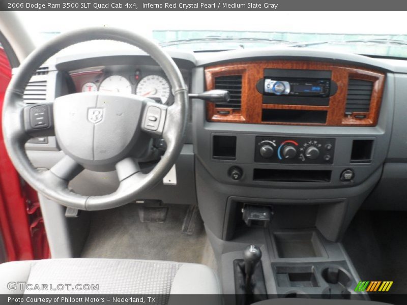 Inferno Red Crystal Pearl / Medium Slate Gray 2006 Dodge Ram 3500 SLT Quad Cab 4x4