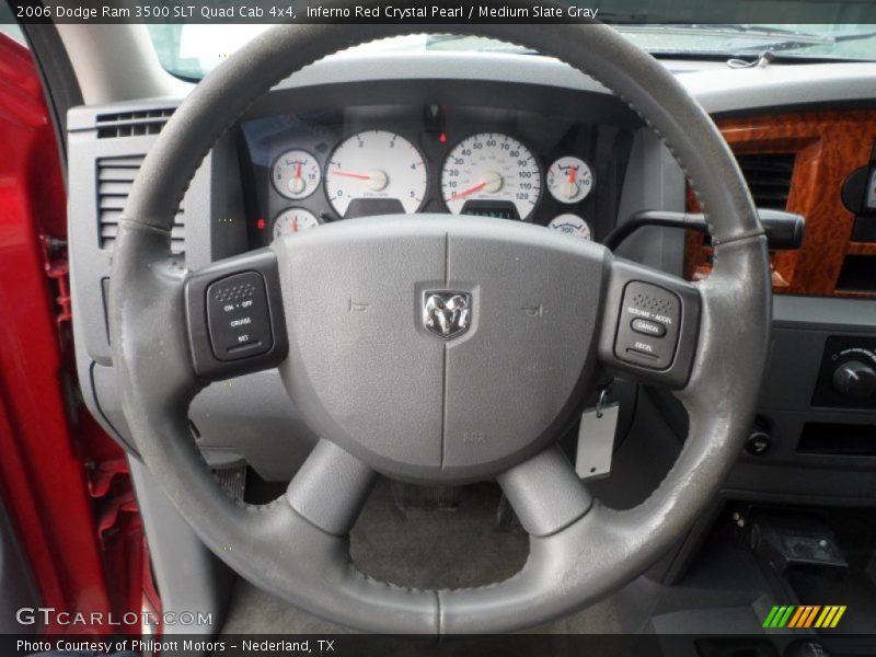 Inferno Red Crystal Pearl / Medium Slate Gray 2006 Dodge Ram 3500 SLT Quad Cab 4x4
