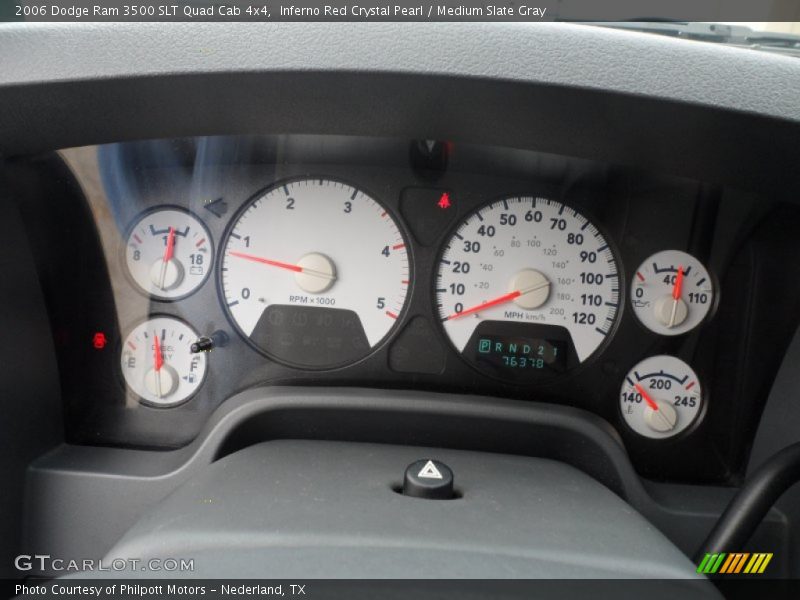Inferno Red Crystal Pearl / Medium Slate Gray 2006 Dodge Ram 3500 SLT Quad Cab 4x4
