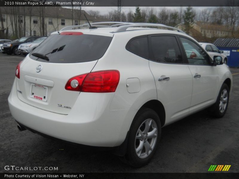Phantom White / Gray 2010 Nissan Rogue SL AWD