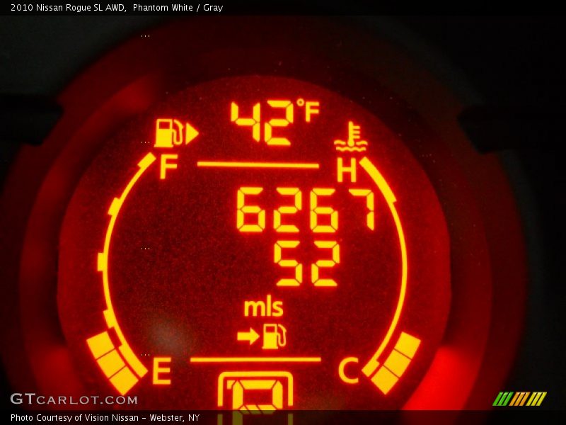 Phantom White / Gray 2010 Nissan Rogue SL AWD