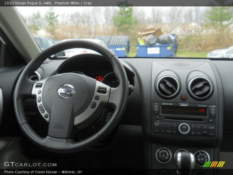 Phantom White / Gray 2010 Nissan Rogue SL AWD