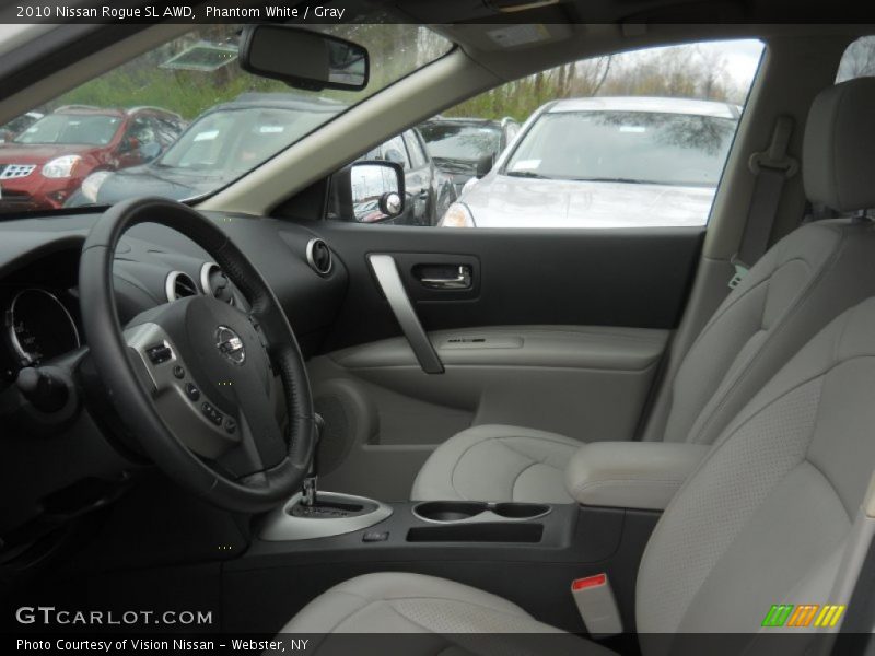 Phantom White / Gray 2010 Nissan Rogue SL AWD