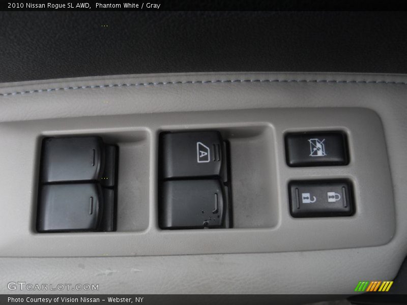Phantom White / Gray 2010 Nissan Rogue SL AWD