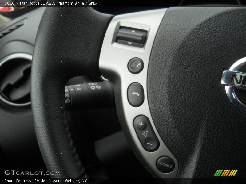 Phantom White / Gray 2010 Nissan Rogue SL AWD