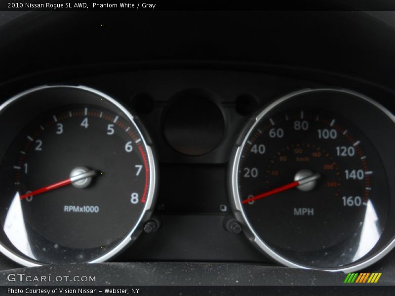 Phantom White / Gray 2010 Nissan Rogue SL AWD