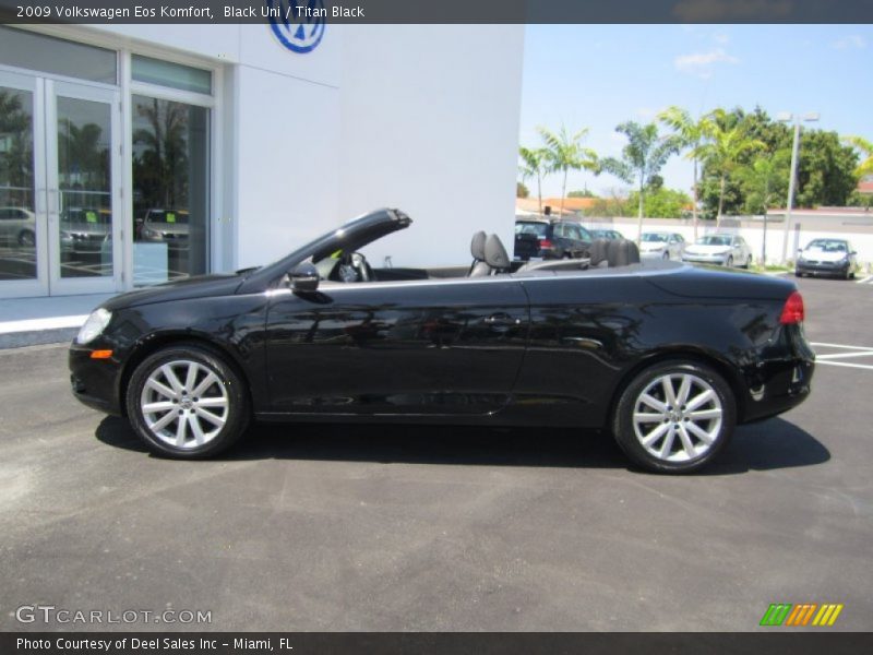 Black Uni / Titan Black 2009 Volkswagen Eos Komfort
