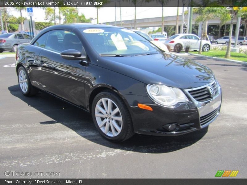 Black Uni / Titan Black 2009 Volkswagen Eos Komfort