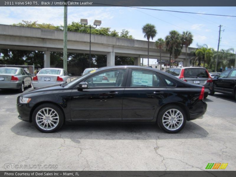 Black / Umbra/Calcite Leather 2011 Volvo S40 T5