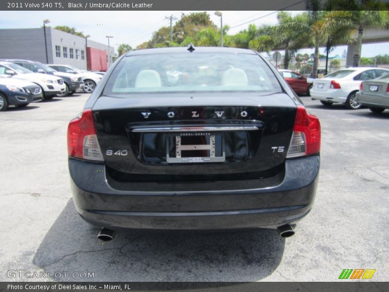 Black / Umbra/Calcite Leather 2011 Volvo S40 T5
