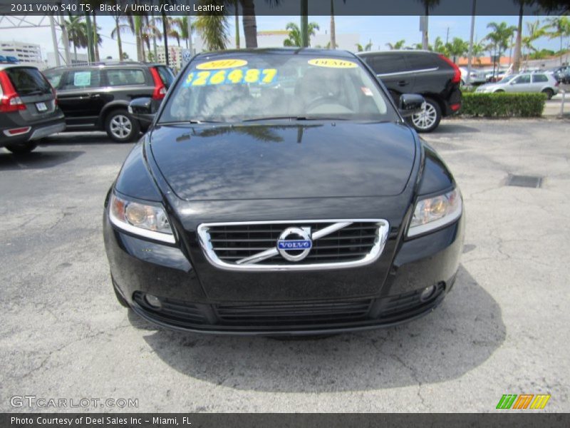 Black / Umbra/Calcite Leather 2011 Volvo S40 T5
