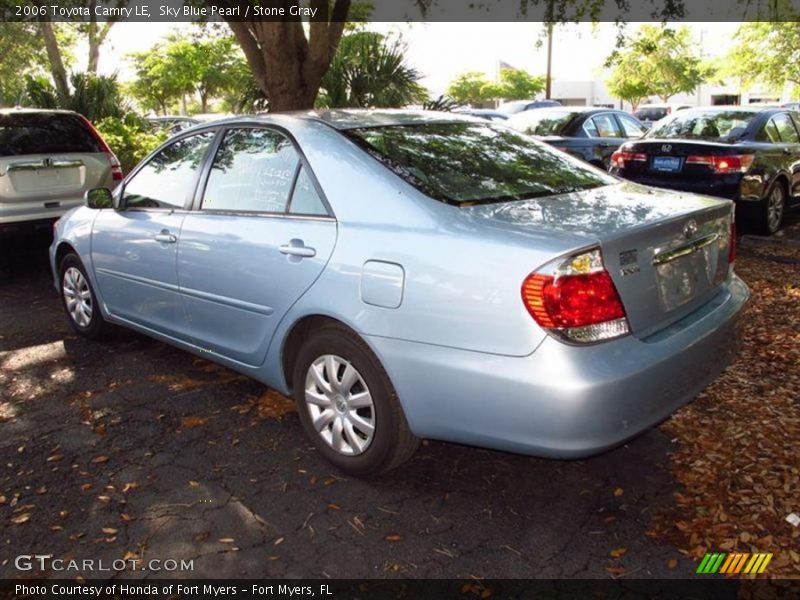 Sky Blue Pearl / Stone Gray 2006 Toyota Camry LE