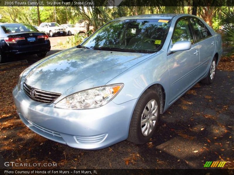 Sky Blue Pearl / Stone Gray 2006 Toyota Camry LE