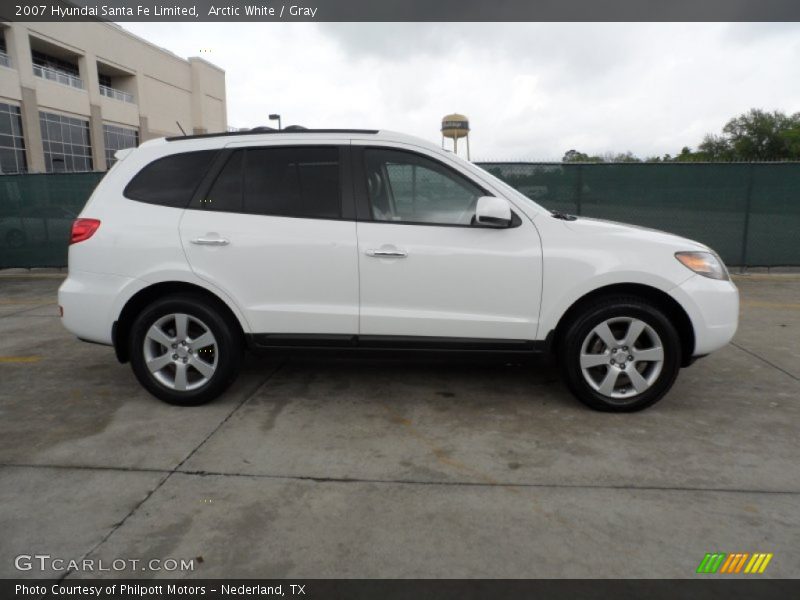 Arctic White / Gray 2007 Hyundai Santa Fe Limited