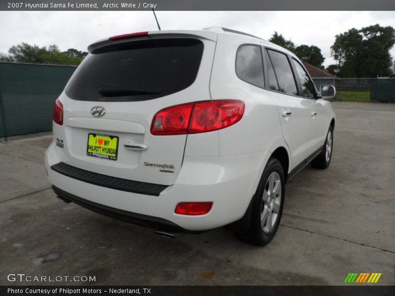 Arctic White / Gray 2007 Hyundai Santa Fe Limited