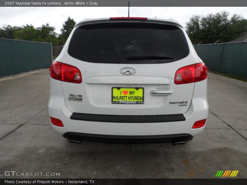 Arctic White / Gray 2007 Hyundai Santa Fe Limited