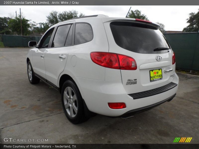 Arctic White / Gray 2007 Hyundai Santa Fe Limited