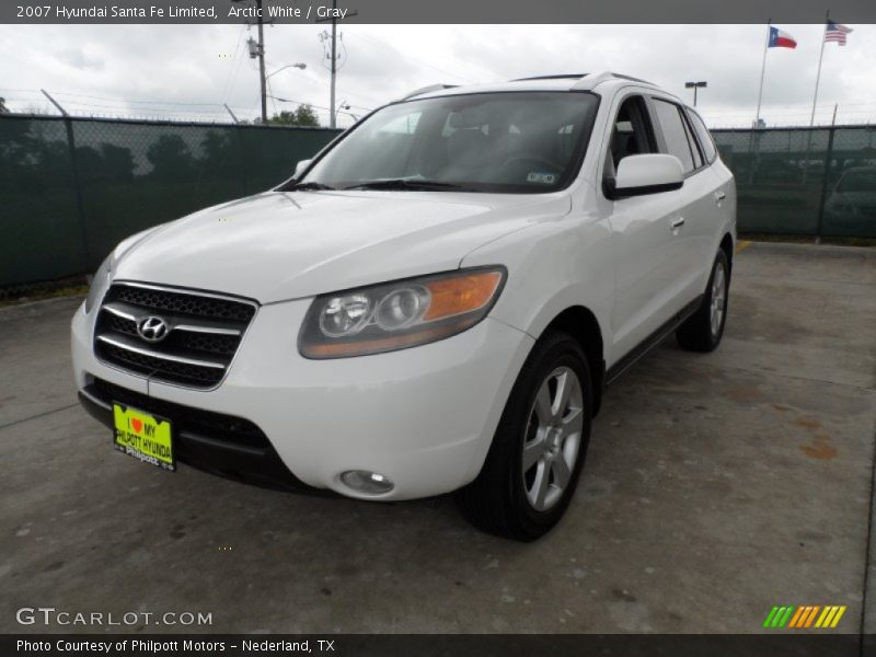 Arctic White / Gray 2007 Hyundai Santa Fe Limited