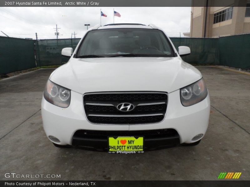 Arctic White / Gray 2007 Hyundai Santa Fe Limited
