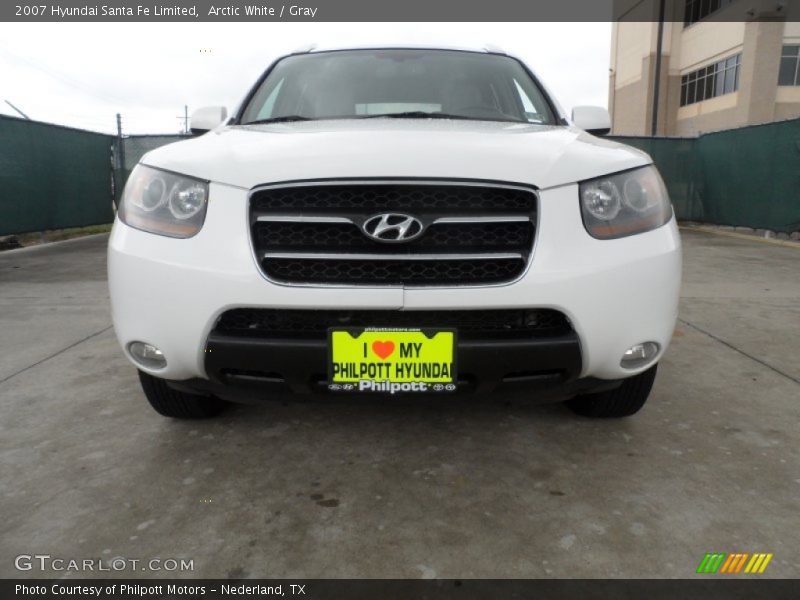 Arctic White / Gray 2007 Hyundai Santa Fe Limited