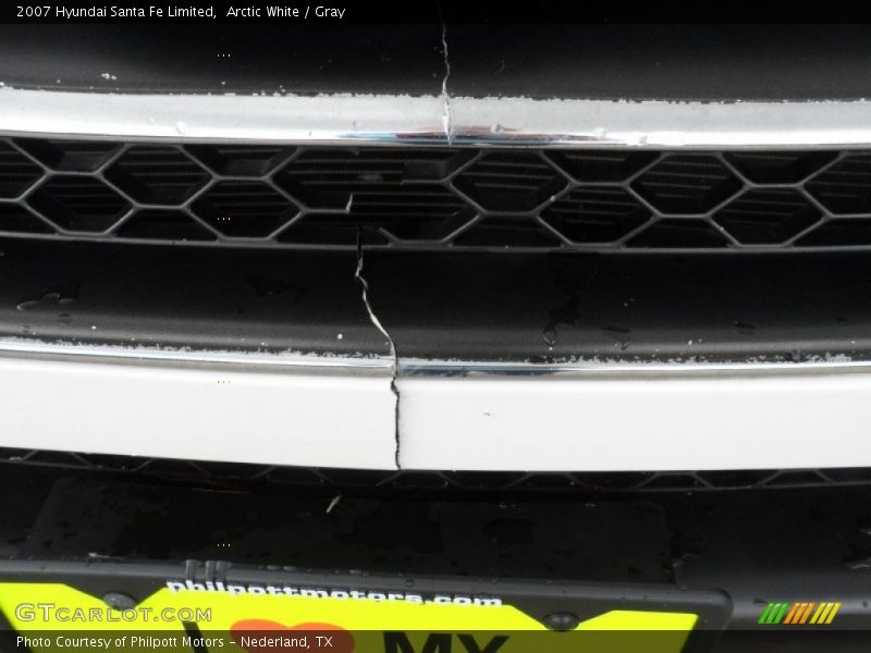 Arctic White / Gray 2007 Hyundai Santa Fe Limited