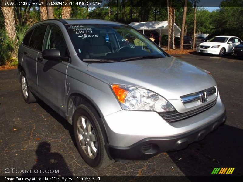 Alabaster Silver Metallic / Gray 2009 Honda CR-V EX