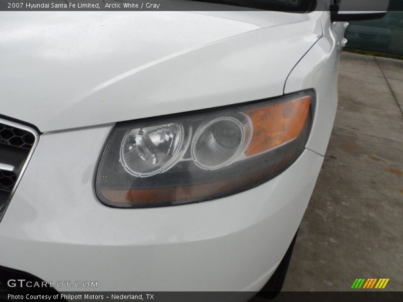 Arctic White / Gray 2007 Hyundai Santa Fe Limited