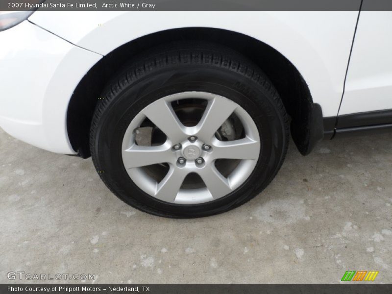 Arctic White / Gray 2007 Hyundai Santa Fe Limited