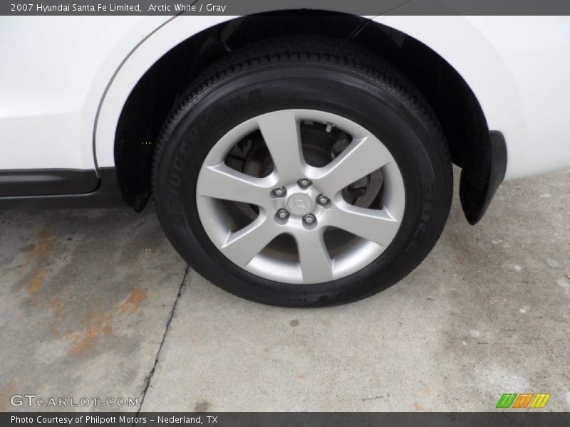 Arctic White / Gray 2007 Hyundai Santa Fe Limited