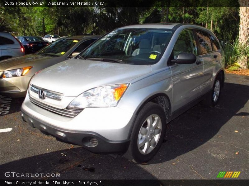 Alabaster Silver Metallic / Gray 2009 Honda CR-V EX