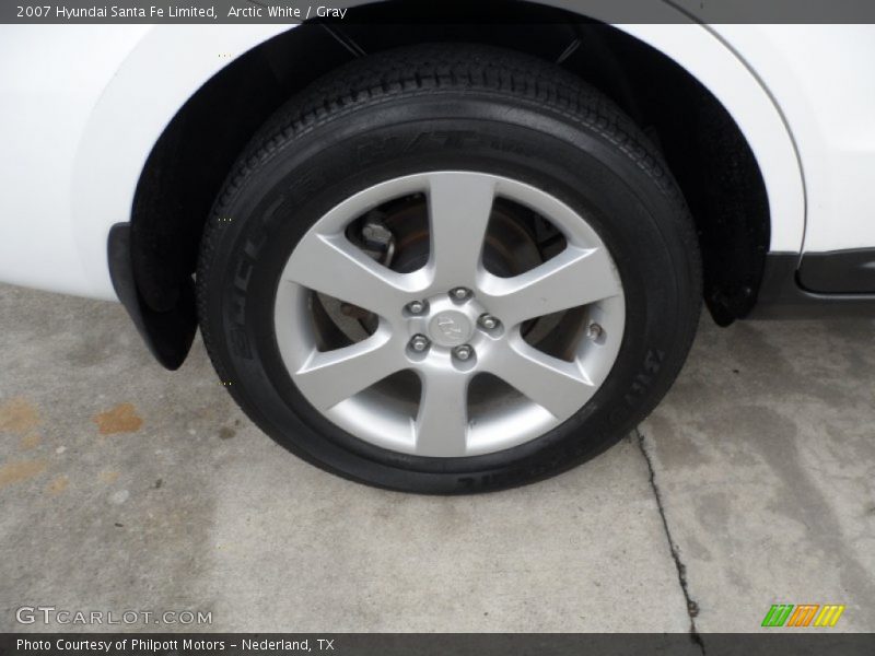 Arctic White / Gray 2007 Hyundai Santa Fe Limited