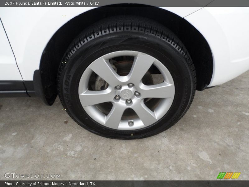 Arctic White / Gray 2007 Hyundai Santa Fe Limited