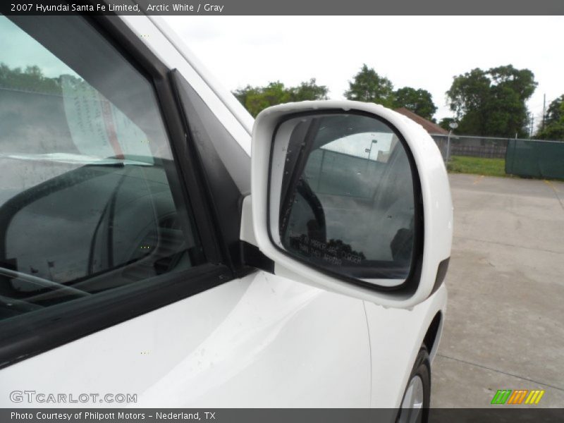 Arctic White / Gray 2007 Hyundai Santa Fe Limited