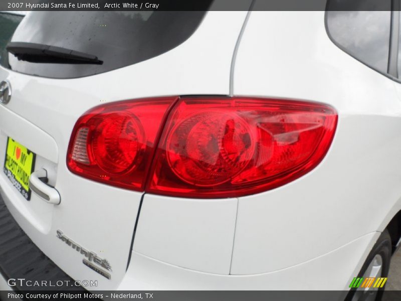 Arctic White / Gray 2007 Hyundai Santa Fe Limited
