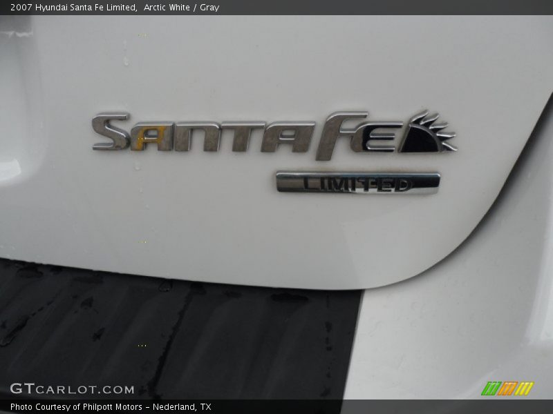 Arctic White / Gray 2007 Hyundai Santa Fe Limited