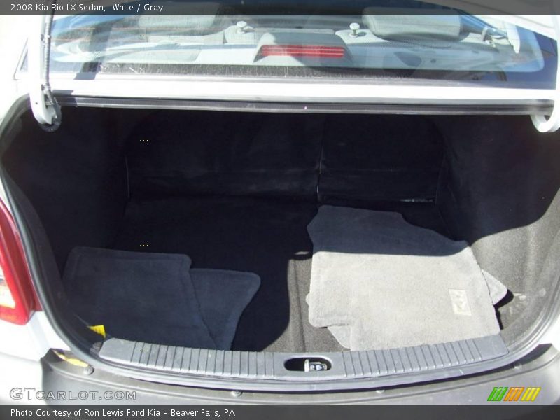 White / Gray 2008 Kia Rio LX Sedan